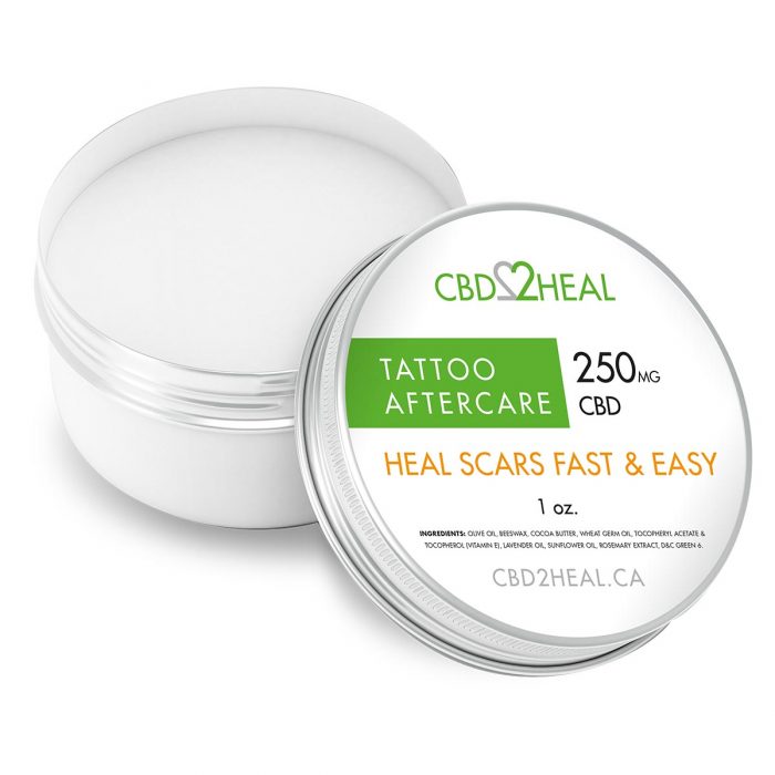 CBD2Heal CBD Tattoo Aftercare Cream 250mg