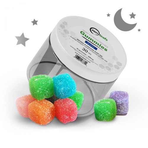 Zen Leafs CBD + Melatonin Gummies for Sleep 300mg (10-Pack)